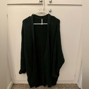 Free People Nightingale cardigan. Color: Evergreen